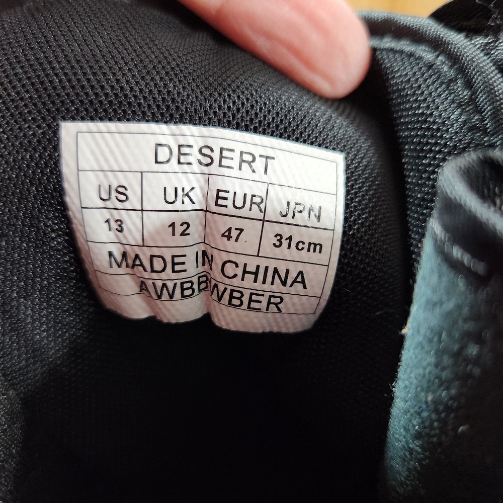 Nortiv8 Desert‎ Tactical Combat Black Work Boots Size 13 - Picture 5 of 8